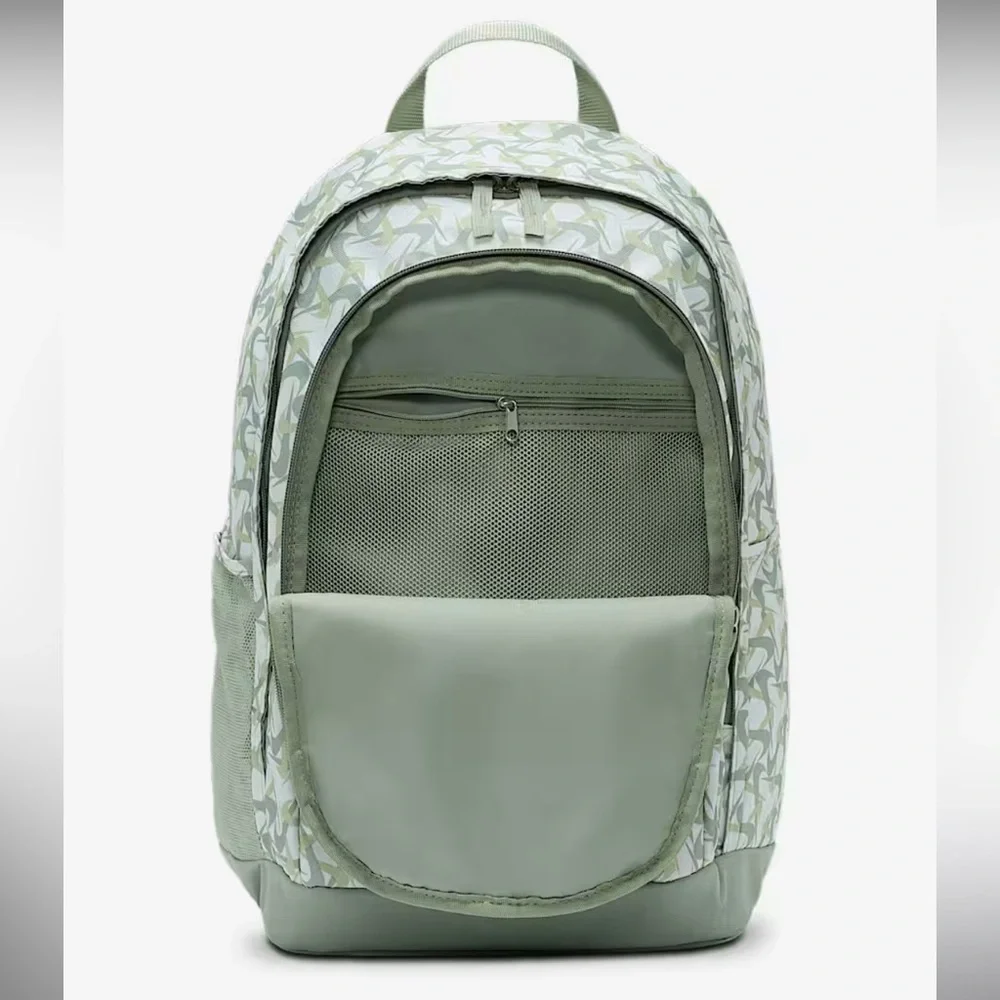 Nike Hayward Olive & White Swoosh Pattern Backpack FZ2520-121 Streetwear NWT
